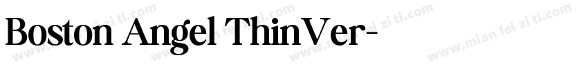 Boston Angel ThinVer字体转换